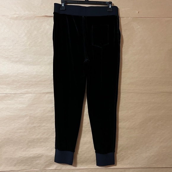 Rag & Bone Jean | Velvet Scout Jogger Pants Pull-On Velour Black Size S - Picture 9 of 13